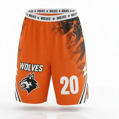 Sublimated Basketball Shorts Butterfly Mesh 160G