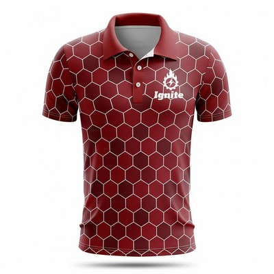 Unisex Short Sleeve Birdseye Mesh Polo Shirt 160GSM