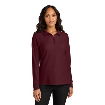 Port Authority® Women's Wearever Signature Pique Long Sleeve Polo