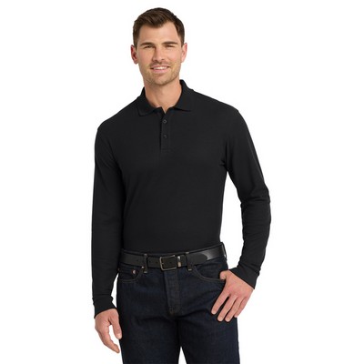 Port Authority® Long Sleeve Core Classic Pique Polo Shirt