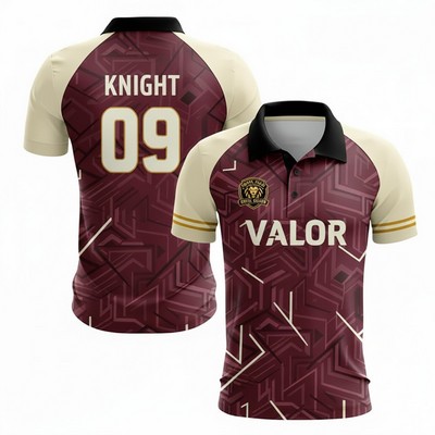 Custom Full Color Dye Sublimation Performance Polo Shirt