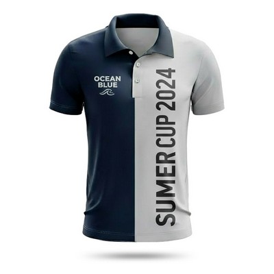 Unisex Sublimated Heavyweight Polo Spandex Interlock 280G