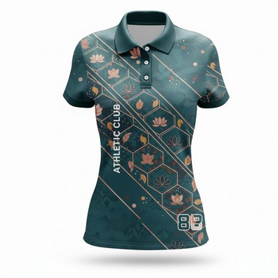 Women's Performance Short Sleeve Polo Sublimated Interlock 180 GSM